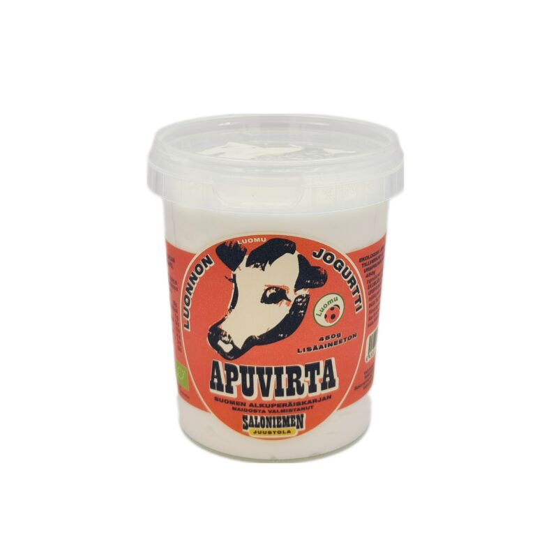 Apuvirta luomu jogurtti lehmänmaidosta, 450g
